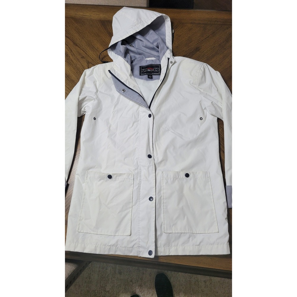 Below Zero‎ by Rothschild Womens WhiteRaincoat flaws see pics Size S